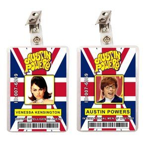 Austin Powers & Venessa Kensington Set of 2 ID Badges